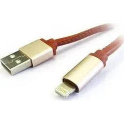 Καλώδιο Δεδομένων USB to Lightning Mizoo X19 Γρήγορη Φόρτιση 1.0m, σε καφέ χρώμα