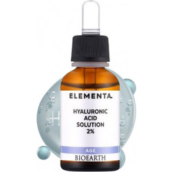 Bioearth Elementa Hyaluronic Acid Solution 2% Αντιγηραντικό Ενυδατικό Serum Προσώπου με Υαλουρονικό 15ml
