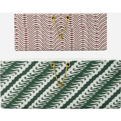 Κουτιά αποθήκευσης (σετ 2 τεμ.) House Doctor Keep Red/Green L: 25 cm, H: 10 cm, W: 25 cm - L: 20 cm, H: 8 cm, W: 20 cm