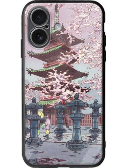 Θήκη Ukiyo-e - Cherry Blossom iPhone 17 Groove TPU (Tempered Glass και TPU)