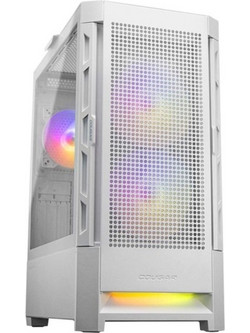 Cougar Duoface RGB White Gaming Midi Tower Κουτί Υπολογιστή RGB με Πλαϊνό Παράθυρο