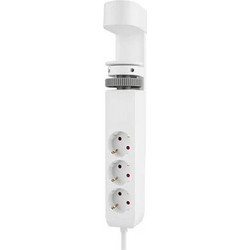 Πολύπριζο Neomounts Volt Series 3 Θέσεων με 2x USB-C & 1x USB-A 1.4m White DS22-840WH6