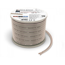 Oehlbach Speaker Wire SP-7 Καλώδιο Ηχείων 2 x 0,75 mm 10m Διάφανο (Τεμάχιο)