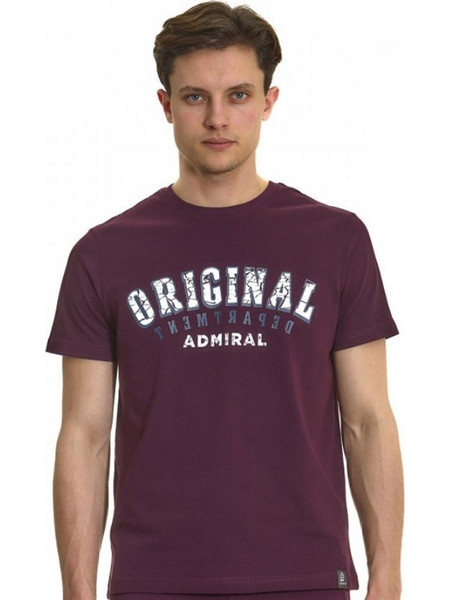 Admiral Roub Ανδρικό T-Shirt Μπλουζάκι 1121480014 ΜΩΒ