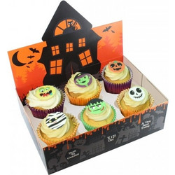 Κουτί για Cupcakes 6/12 θέσεων Halloween 24x16.5x7.6cm x1