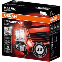Λάμπες Osram Η7 24V 16W TruckStar LED 6000K +230% Περισσ. Φως