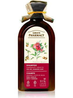 Green Pharmacy για Ξηρά Μαλλιά Argan Oil & Ρόδι Φυτικό Σαμπουάν για Ξηρά Μαλλιά 350ml