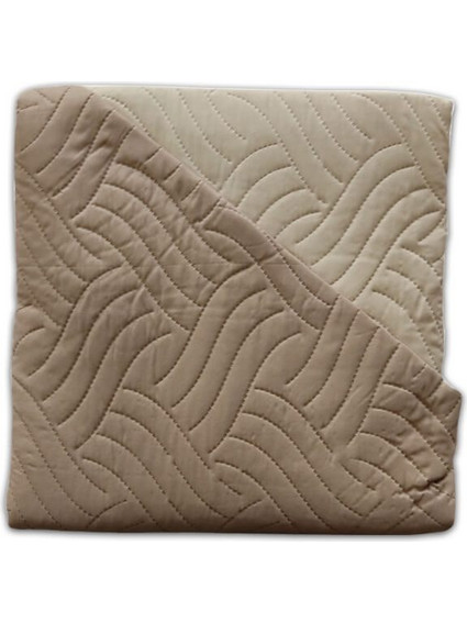 Κουβερλί Υπέρδιπλο Microfiber Διπλής Όψης Κύμα Γαρύφαλλο 240x260 - Καφέ/μπεζ
