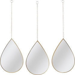ΔΙΑΚΟΣΜΗΤΙΚΟΎΣ ΚΑΘΡΈΦΤΕΣ MIRROR DECO DROP SUSPENDED GOLD SIXTE X3 HD0108