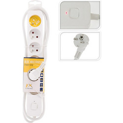 ΠΟΛΎΜΠΡΙΖΑ POWER SOCKET FX TOOLS 6WAY 140CM WHITE K16000540
