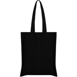 Τσάντα non woven μακρύ χερούλι μαύρη Υ40x36εκ. Δυνατότητα εκτύπωσης
