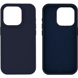 Ancus Silicone Liquid Back Cover Navy Blue (iPhone 15 Pro)