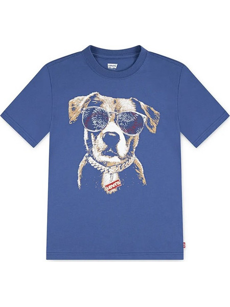 Παιδικό μπλουζάκι Levi's PATRIOTIC PUP TEE μπλε 8EP645-U69