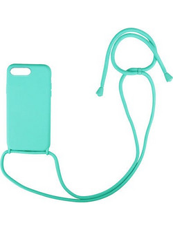 My Colors Carryhang Liquid Back Cover Σιλικόνης Γαλάζιο (iPhone 8/7 Plus)