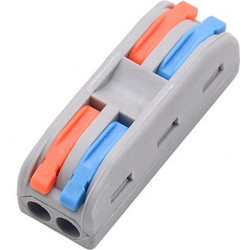 POWERTECH κλέμα σύνδεσης καλωδίων HUH-0090, 2 θέσεων, 0.08mm-4mm 10τμχ