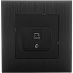 Πρίζα Χωνευτή Data Cat6 - Μαύρη - S110B