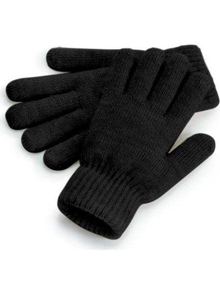 Γάντια Cosy Ribbed Cuff B387 Beechfield Black Marl