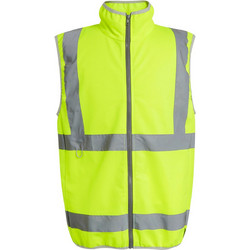 Pro Hi-Vis Full Zip Gilet Regatta High Visibility TRS257 Yellow