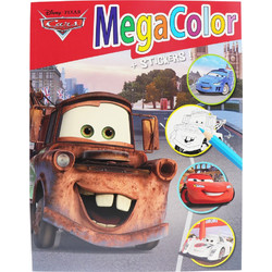 Βιβλίο Ζωγραφικής Disney MegaColor Α4 Με 128 Σελίδες Χρωματισμού Αυτοκόλλητα Σε 2 Σχέδια