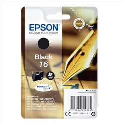 Epson 16 Black Μελάνι Εκτυπωτή Inkjet C13T162140