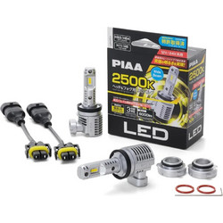 PIAA LEH251 piaa LEH251 Headlight LED conversion bulb 2500K /34W per bulb 6000lm from 2 bulbsFor H11/H8 Halogen sockets