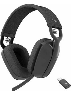 Logitech Zone Vibe 125 Ασύρματα Bluetooth Ακουστικά Over Ear με Noise Canceling Μαύρα