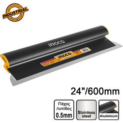 Σπάτουλα Στοκαρίσματος - Ξύστρα INOX 24"/600mm με Λαβή Αλουμινίου | INGCO | HSCL02401