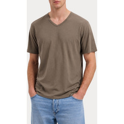 T-SHIRT DSTREZZED DS_STEWART TEE GREY BROWN DSTREZZED