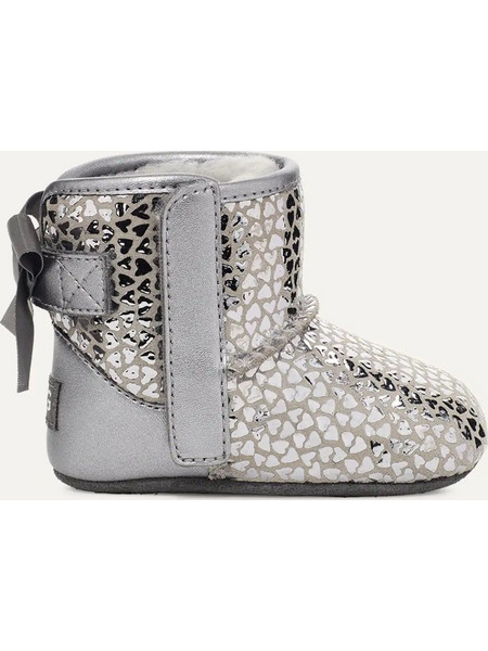 UGG Jesse Bow II Gel Hearts Βρεφικά Μποτάκια Αγκαλιάς 1151555I-SLVR