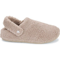 Crocs Classic Cozzzy Χειμερινές Γυναικείες Παντόφλες με Γούνα Μπεζ