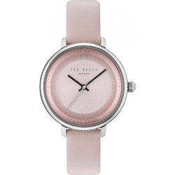 Ted Baker Isla Γυναικείο Ρολόι με Ροζ Δερμάτινο Λουράκι TE10031533