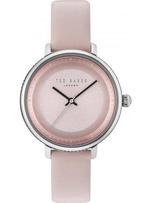 Ted Baker Isla Γυναικείο Ρολόι με Ροζ Δερμάτινο Λουράκι TE10031533