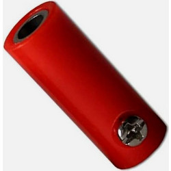 Υποδοχή Μπανάνα 4 mm Κόκκινη GBC 18.5055.00 - 10 A, Σώμα ABS & Επαφή Ορείχαλκος
