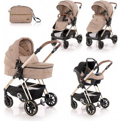 Lorelli Angel Καρότσι Μωρού 3 σε 1 Beige