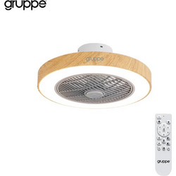 Gruppe CMBF-FS6008 Ανεμιστήρας Οροφής 50cm 32W με Φως & Τηλεχειριστήριο Μπεζ