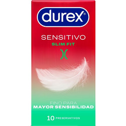 Durex Slim Fit Προφυλακτικά Λεπτά με Λιπαντικό 10τμχ
