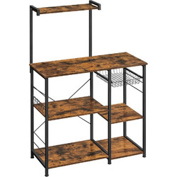 Vasagle Μεταλλική Ραφιέρα Κουζίνας με 6 Ράφια 90 x 40 x 132 cm VASAGLE (KKS35X) (VASKKS35X)