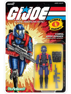 Super7 G.I. Joe ReAction+ Wave 09 Cobra Viper Gunner Φιγούρα 10cm