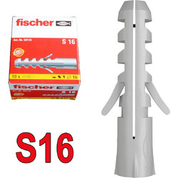 FISCHER S16 Νάιλον Βύσματα O12x80mm 50116 (10 τεμάχια)