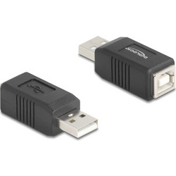 DELOCK αντάπτορας USB σε USB Type B 67202, 480Mbps, μαύρος