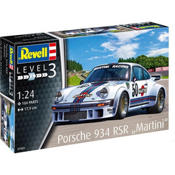 Revell 07685 Porsche 934 RSR Martini Cars Collection Level 3 Συναρμολογούμενο Πλαστικό Μοντέλο Αυτοκίνητου 1:24