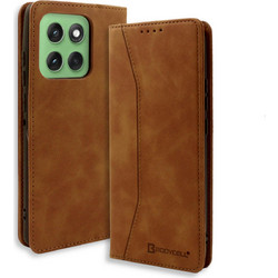 Bodycell Book Case Θήκη Καφέ (Motorola Edge 70)