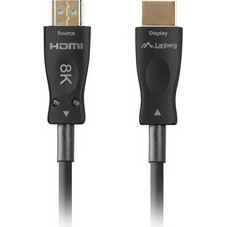 Lanberg Καλώδιο HDMI 2.1 HDMI Male to HDMI Male 50m Black