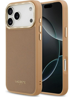 Lacoste Champs Elysees Χρυσό Λογότυπο MagSafe - θήκη για Apple iPhone 17 Pro Max - Ροζ