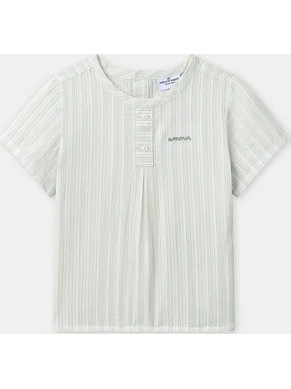 Βρεφικό Πουκάμισο για Αγόρια Mint Henley ΛΕΥΚΟ
