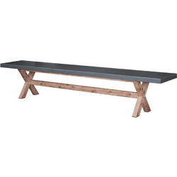 CAMIRO ΠΑΓΚΑΚΙ CEMENT 180x40x45cm LIBERTA 22-0064