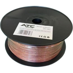 ATC-2225 Στροφείο Καλώδιο Ήχου Διαφανές 2x1mm 100m