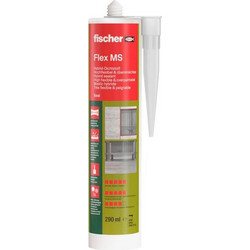 Fischer Dichtstoff Flex MS 290ml (white, highly flexible & paintable)