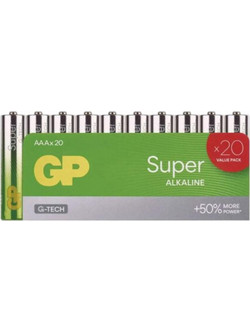 Gp Super Alkaline LR03 AAA 20τμχ