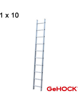 GeHOCK Μονή Σκάλα Αλουμινίου 10 Σκαλοπάτια 59-605010